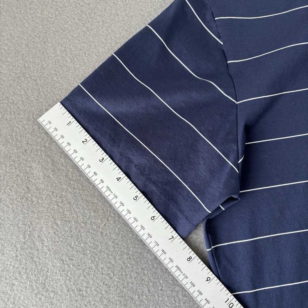 Lacoste Short Sleeve Shirt Polo Slim Fit Stripe Blue CH4966 Mens Size 6 Preppy - Picture 5 of 14
